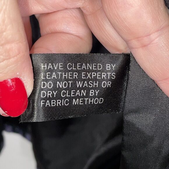 Vintage Vanna White Originals Suede Fringe Jacket Genuine Leather Black Purple - Picture 5 of 13